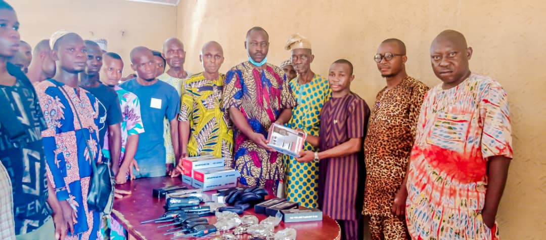 SECURITY: Ibadan North LG Chair Agba Egbe, Donates Crime Fighting Equipment To Combat Crime