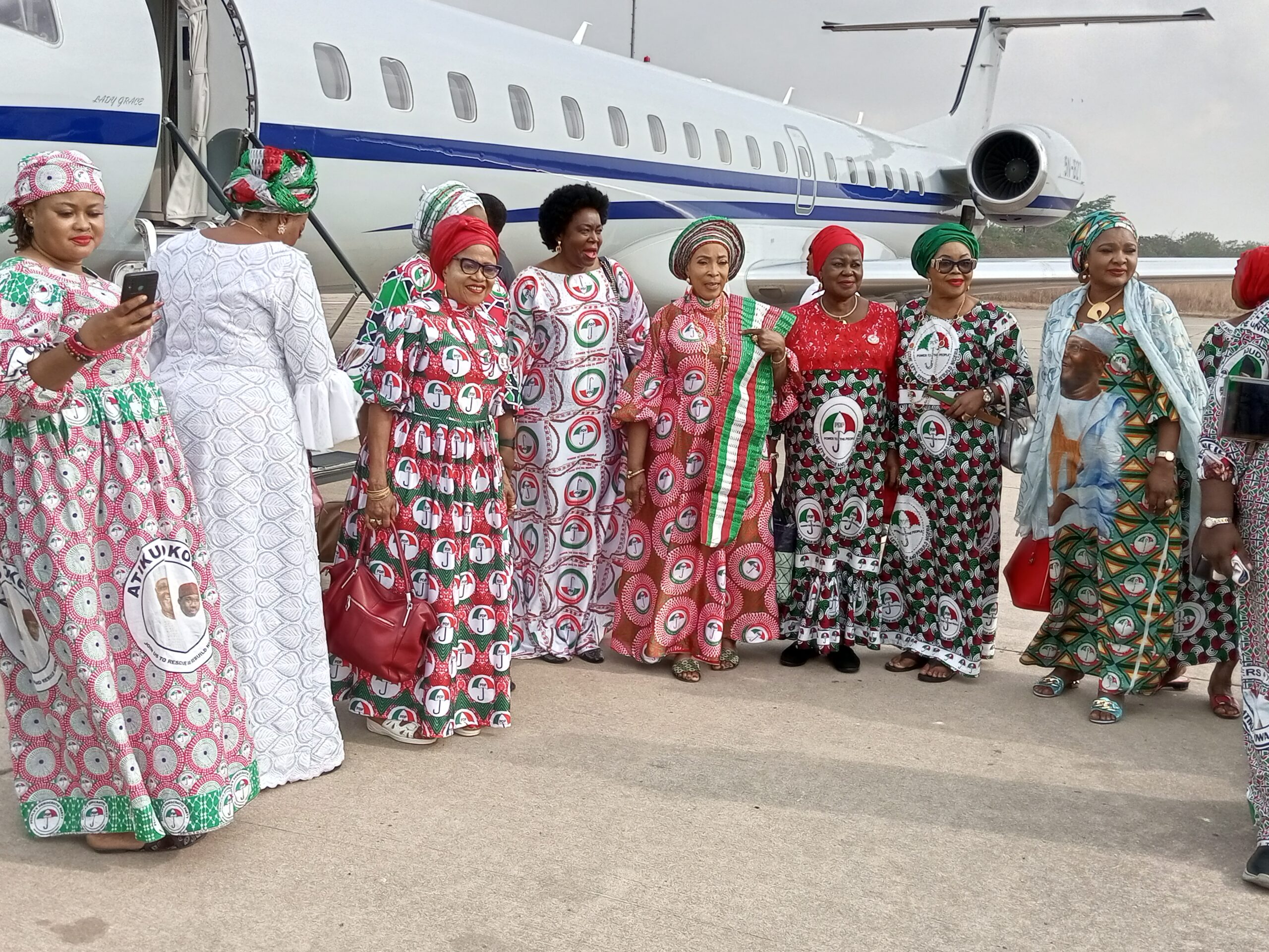 JUST IN: Wife Of The 2023 PDP Presidential Candidate, Titi Abubakar Storms Ibadan