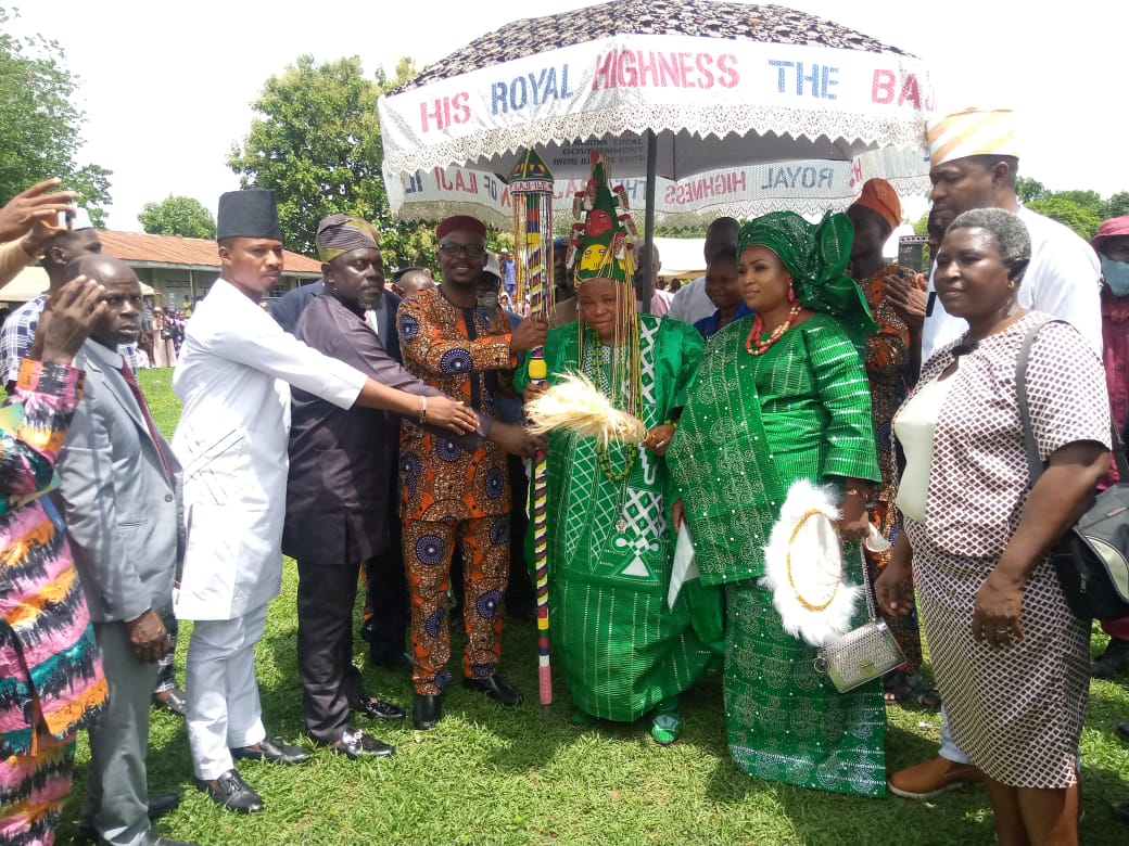Colourful Event Holds As Oyo State Government Presents Beaded Crown, Staff Of Office To Bajigan Of Ilaji-Ile