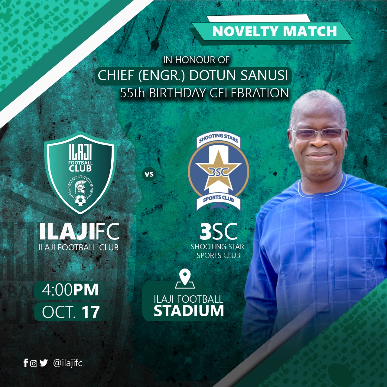 IlajiFC to Clash 3SC On Sanusi’s 55th Birthday