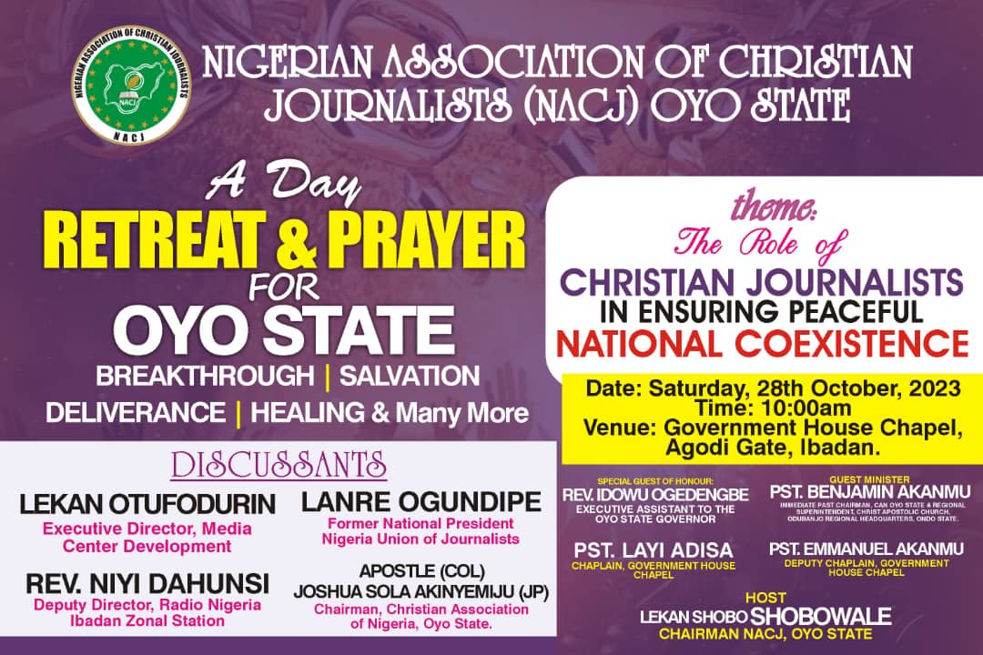 Christian Journalists Hold First Retreat In Ibadan, Saturday