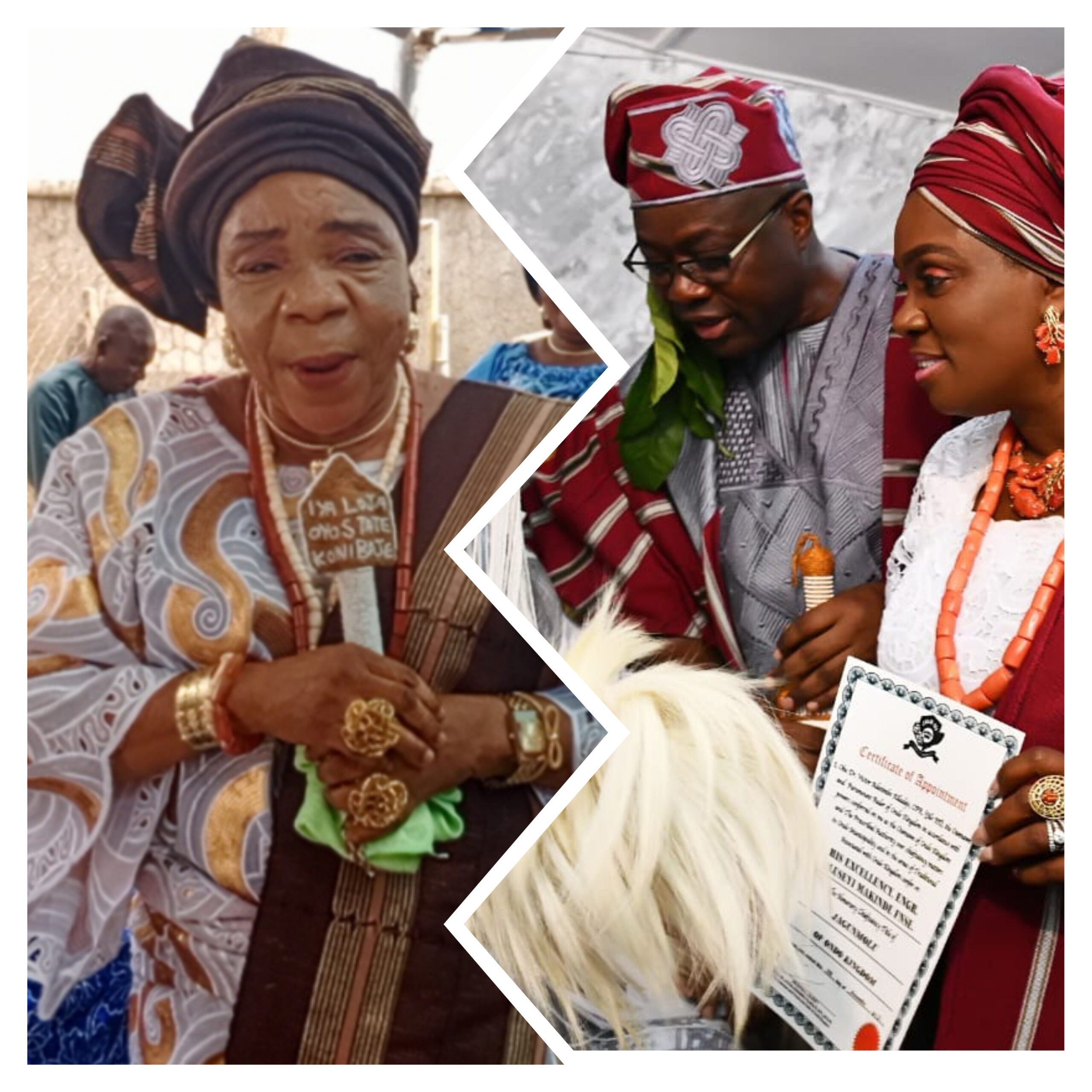 JAGUNMOLU: Iyaloja-General, Saratu Aduke Showers Encomiums On Makinde As Rave Of The Moment
