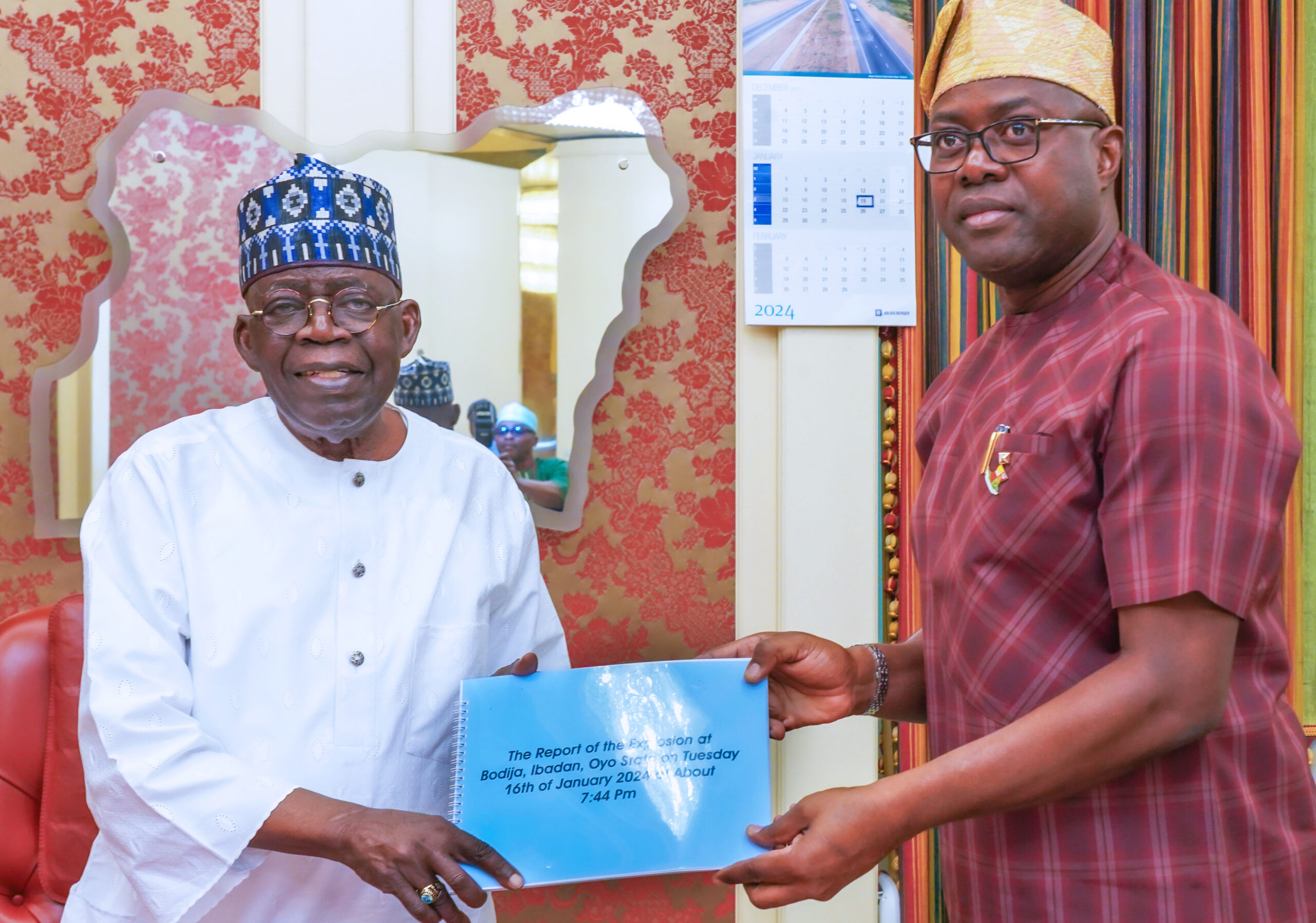 BODIJA EXPLOSION: Makinde Presents Report To Tinubu, Says His Government Will Provide Succour To Victims, Fish Out, Punish Those Behind The Tragedy
