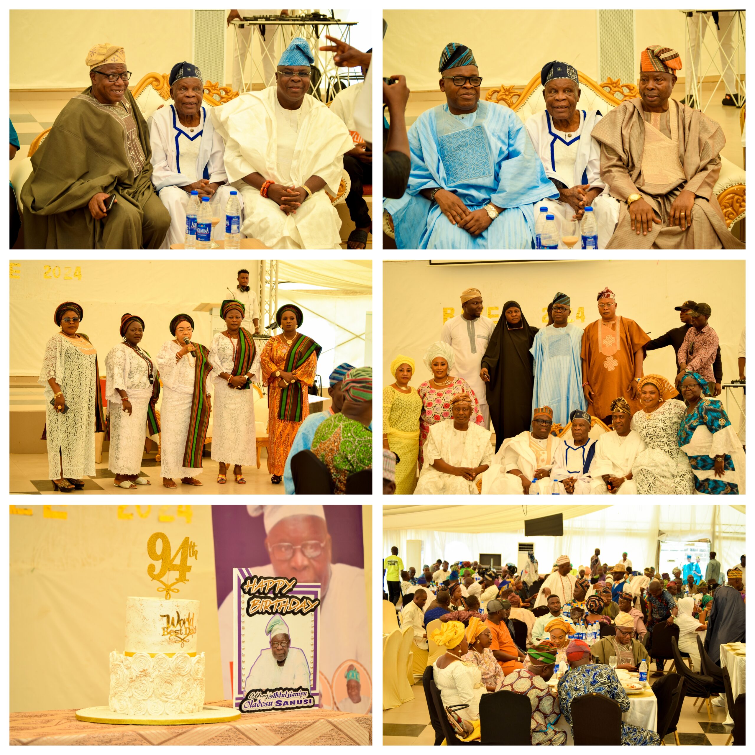 Oduyoye, Popoola, Owoseni, YK Abass, Saratu Aduke, Monarchs, Others In Attendance As Dotun Sanusi Celebrates Father’s 94th Birthday