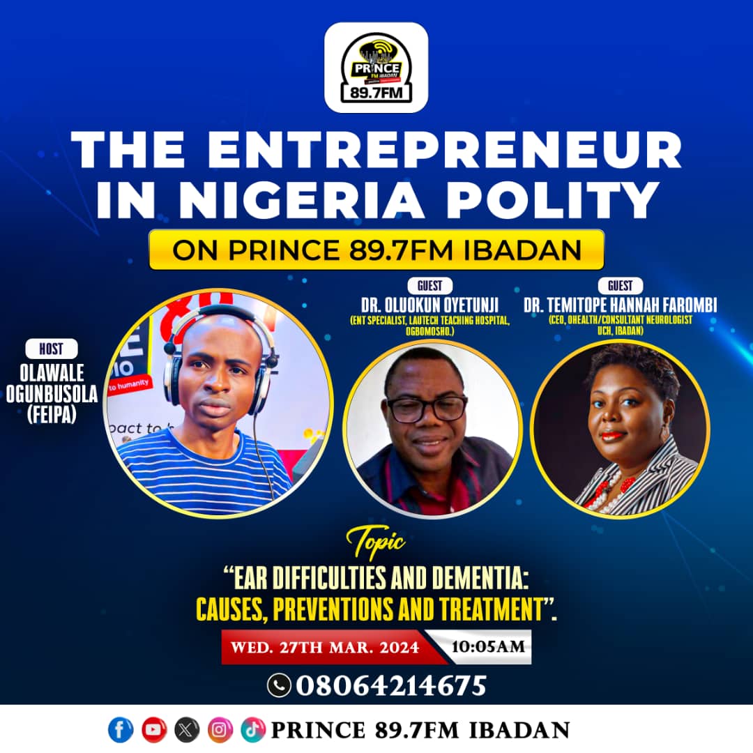 Prince FM: Olawale Ogunbusola Hosts Medical Scholars On-Ear Difficulties, Dementia Wednesday