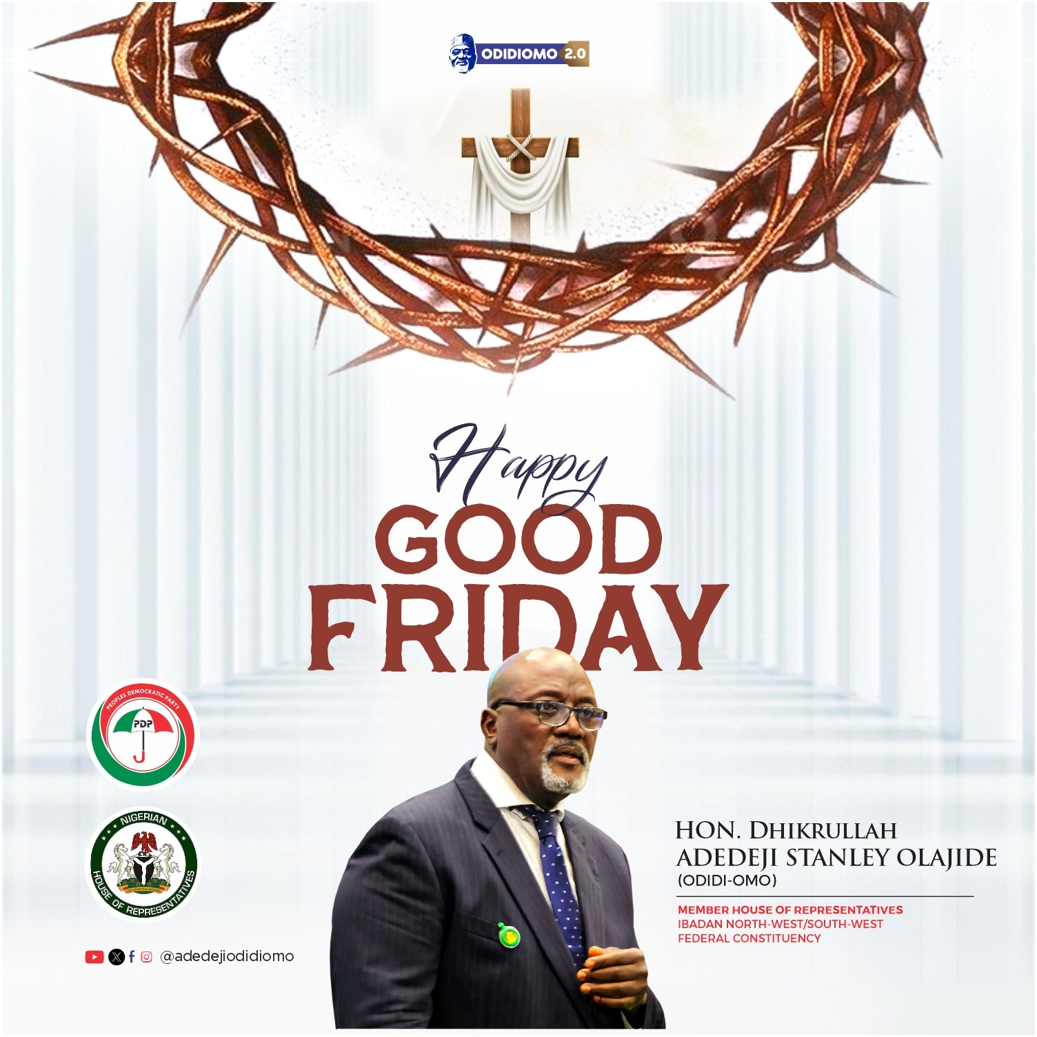 Good Friday: Odidiomo Felicitates Christians, Urges Them To Emulate Christ’s Virtues