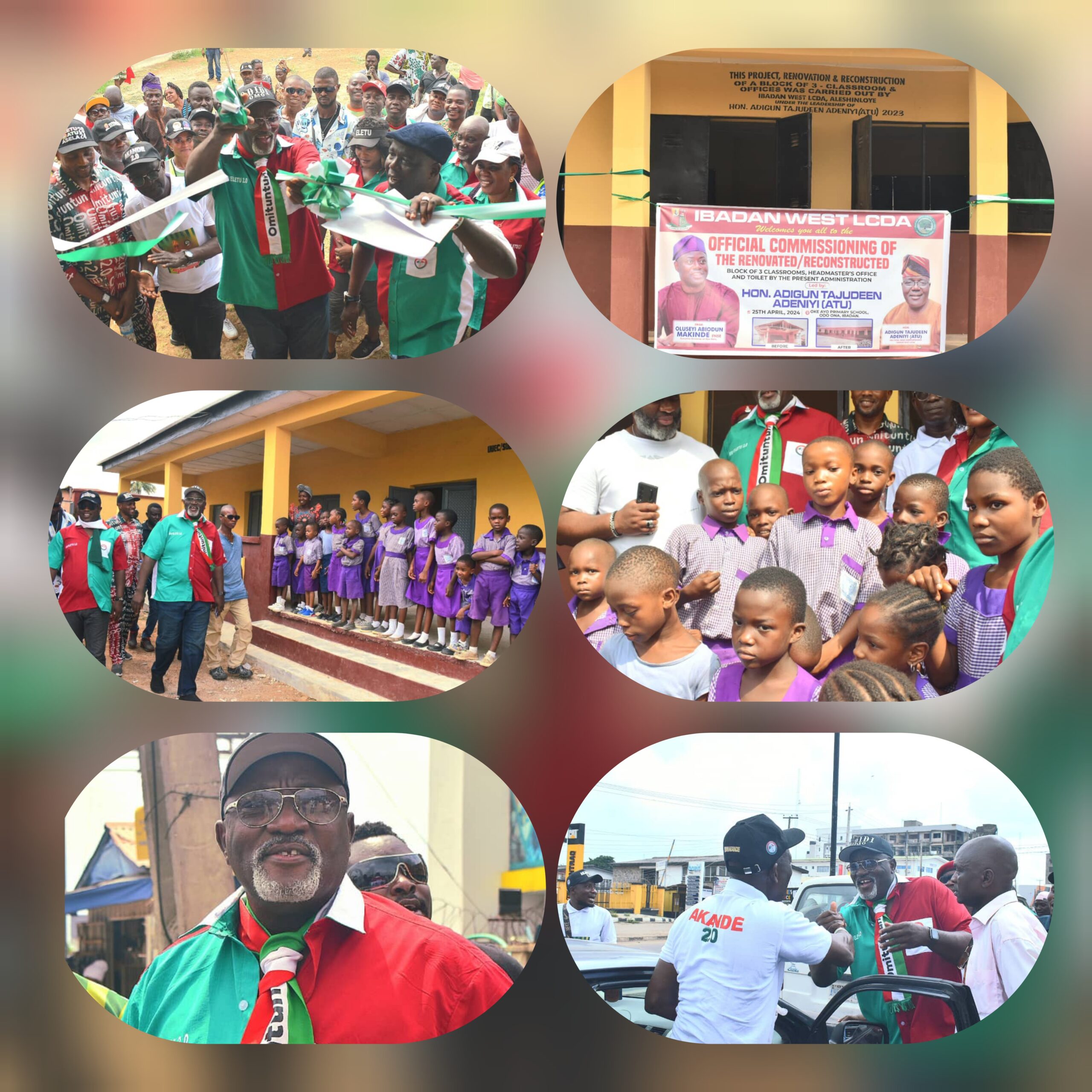 Reps’ Member, Odidiomo, IBSW PDP Party Leaders Commission Reconstructed Classrooms