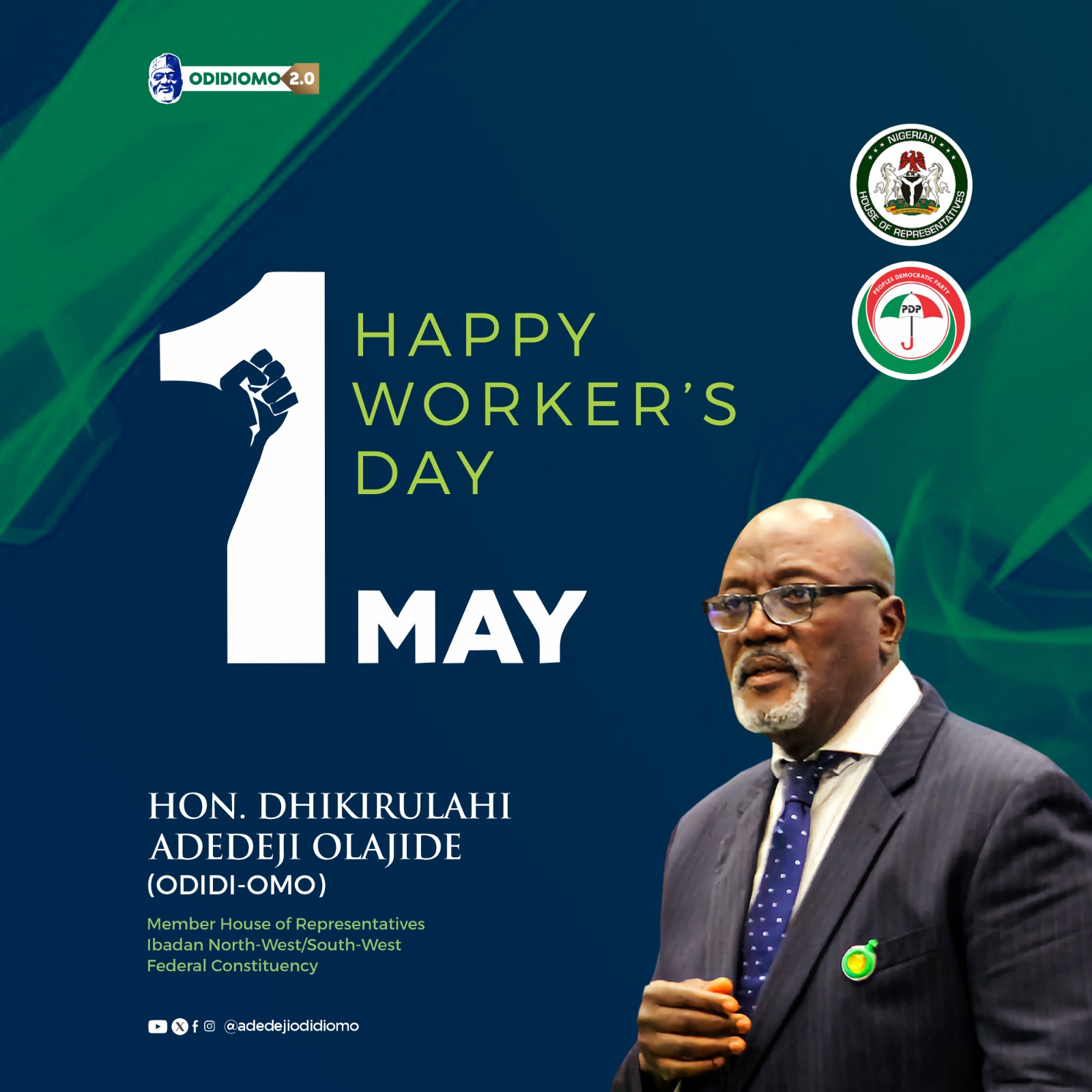 May Day: Rep Member, Odidiomo Celebrates Workers, Lauds Their Commitment, Hardwork