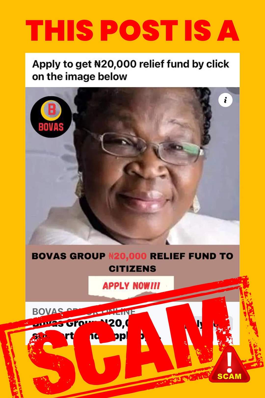 SCAM ALERT: Bovas Company Limited Warns Public Of Fake Relief Fund Scam On Facebook, Urges Vigilance