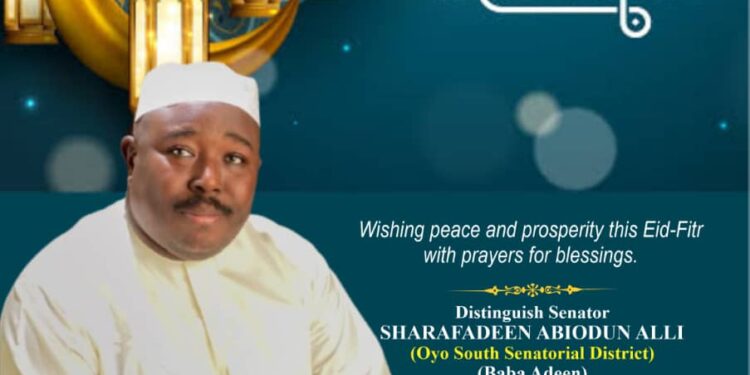 Oyo South Senator, Sharafadeen Alli Reaffirms Commitment To Constituents’ Well-being, Calls For Prayers, Unity, And Prosperity