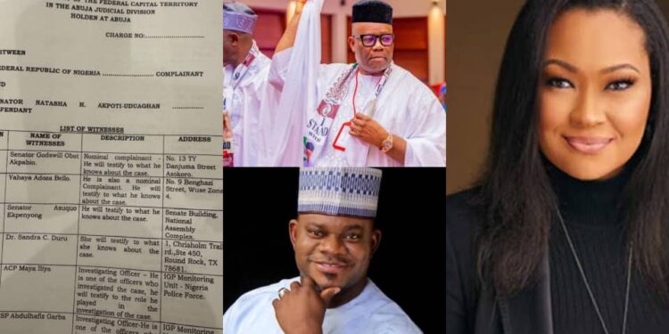 Akpabio, Yahaya Bello To Testify Against Senator Natasha In Court