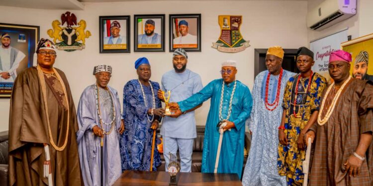 A Symbol Of Youth Leadership: Oyo Speaker, Ogundoyin Receives Prestigious Award From Ibadan Royal Highnesses