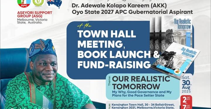 Oyo 2027: Melbourne(Australia) To Host Event For Kolapo Kareem’s Gubernatorial Aspirations