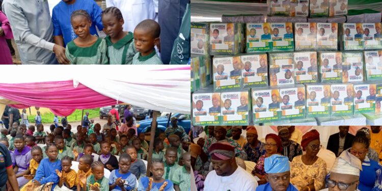 Egbeda LG Chairman’s Bold Step In Education: 70,000 Exercise Books Distributed To 77 Schools