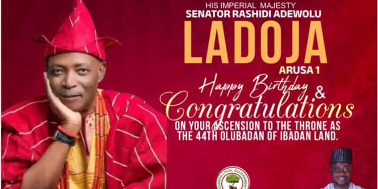 OLUBADAN: Egbeda LG Chairman, Sanda, Lauds Oba Ladoja’s Steadfast Contributions