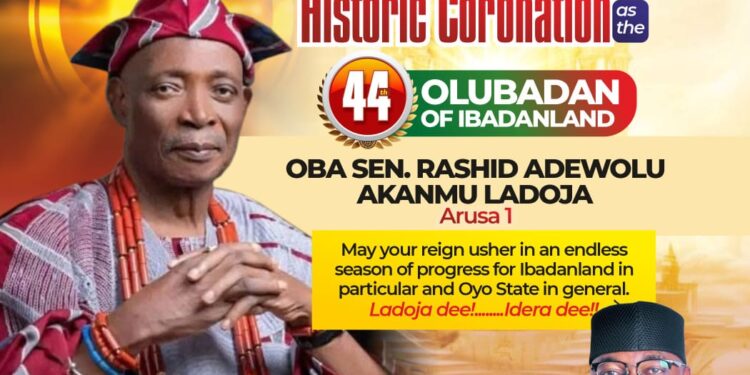 Historic Coronation: Oyo Liaison Office DG, OTOPE Calls On Indigenes To Rally Behind New Olubadan