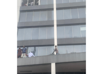 Nine Rescued From Afriland Tower Fire As Lagos Firefighters Battle Blaze