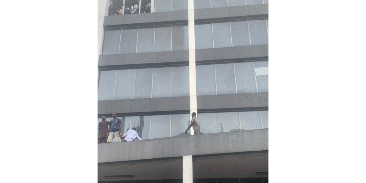 Nine Rescued From Afriland Tower Fire As Lagos Firefighters Battle Blaze