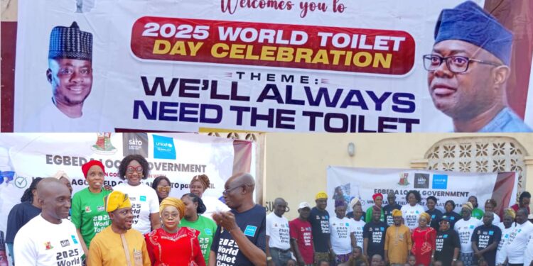 Egbeda LG Chairman, Sikiru Sanda, Emphasizes Importance Of Proper Sanitation On World Toilet Day