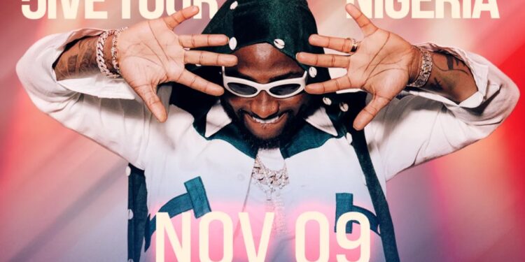 Ibadan Set To Shine: Davido’s ‘5ive Concert’ Promises Unforgettable Night Of Music And Entertainment