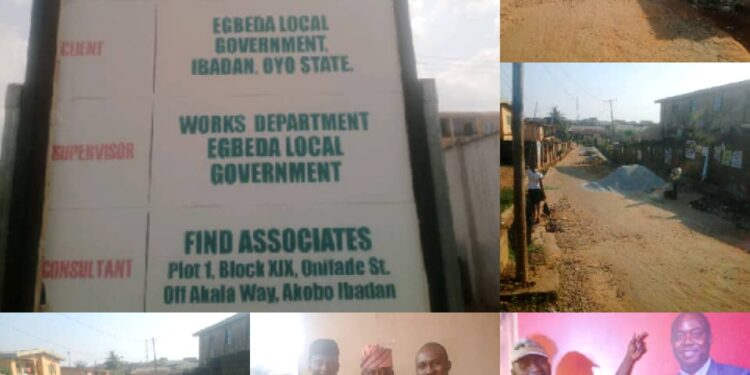 Egbeda LG Chairman, Sanda Initiates Hydraulic, Earthworks & Asphalt Tarring Of Agoro-Breweries Road
