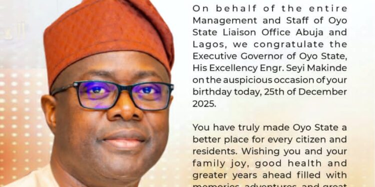 Oyo Liaison Office DG, OTOPE Hails Gov. Makinde’s 58 Years Of People-Centered Governance And Development