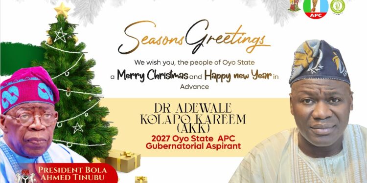 Oyo APC Guber Aspirant, Kolapo Kareem Wishes Christians Joyous Christmas