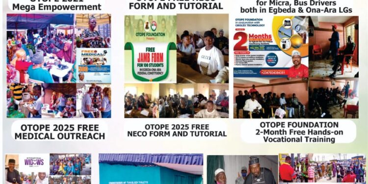 OTOPE Foundation Pledges Expanded Support For Oyo Communities In 2026