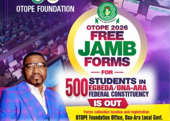 Egbeda/Ona-Ara Students Rejoice As OTOPE Foundation Announces 500 Free JAMB Registration