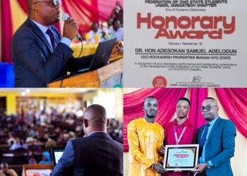 Oyo APC Assembly Aspirant, Adesokan Delivers Powerful Lecture, Receives Prestigious Award At OYSCATECH