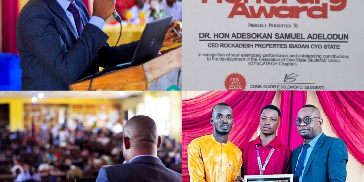 Oyo APC Assembly Aspirant, Adesokan Delivers Powerful Lecture, Receives Prestigious Award At OYSCATECH
