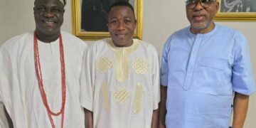 Sunday Igboho Meets Ex-DIG Frederick Lakanu, Pledges Support For President Tinubu’s Efforts To Combat Insecurity