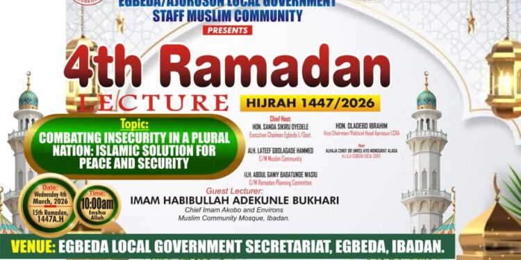 Oyo ALGON Chairman, Sikiru Sanda, Hosts 4th Annual Ramadan Lecture, Calls For Islamic Solution To Insecurity