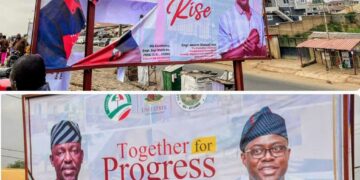 Politics Of Destruction: Unknown Vandals Target Oluyole LG Chairman’s Billboards