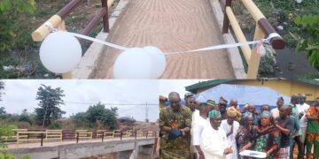Oyo ALGON Chairman, Sanda Sikiru Commissions Pedestrian Bridge, Eases Commuter Worry