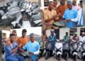 Oyo ALGON Chairman, Sanda Sikiru, Rewards Party Loyalty With Electric Motorcycles For PDP Ward Chairmen