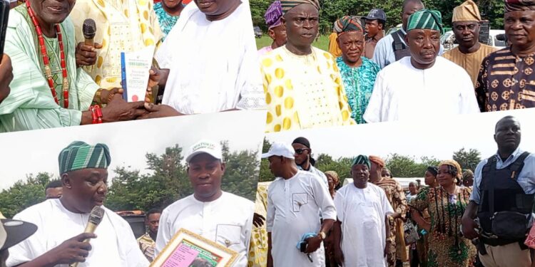 Oyo Guber Hopeful, Oluseye Opatoki Receives Top Honour At Igbo Elerin Day, Dedicates Award To Makinde