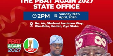2027 Election: APC Launches Coordination Center In Oyo To Drive Tinubu’s Second Term Bid