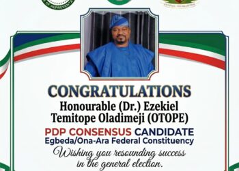 Egbeda/Ona-Ara 2027: PDP Moves To Prevent Rancour As Stakeholders Rally Behind OTOPE For Reps Seat