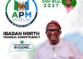 Rep’ Member, Fola Oyekunle Moves To APM In Strategic Realignment Ahead Of 2027