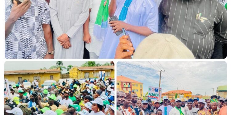 Oluyole LG Chairman, Akeem Olatunji, Flags Off Ward-to-Ward Tour With APM Oyo Central Candidate Ahead Of 2027 Elections