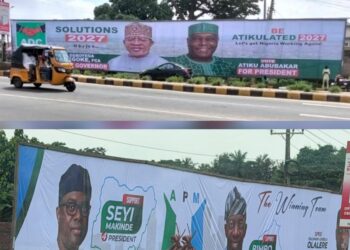 Oyo 2027: Is Makinde Jittery? ADC Alleges Billboards Removed To Suppress Atiku, Adegoke Popularity
