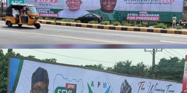 Oyo 2027: Is Makinde Jittery? ADC Alleges Billboards Removed To Suppress Atiku, Adegoke Popularity