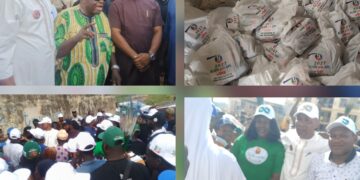 APC Ward 9 Rolls Out Drums As Royal Umbrella, Hon. Lukman Olajide, Storms Meeting With Cash, Food Donations And Unity Pledge