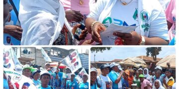 Reps Candidate, Olatunji’s Wife Received With Excitement As Oluyole Residents Pledge Support For APM