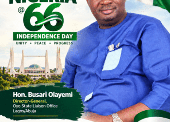 Nigeria @ 66: Oyo Liaison Office DG, Busari Olayemi Urges Nigerians To Embrace Unity, Peace And Progressive Governance, Hails Makinde’s Leadership Model As Blueprint For National Rebirth