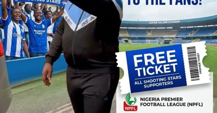 Oyo Central APM Candidate, Ajadi Shocks Fans With 1,000 FREE Tickets For Shooting Star Vs Kano Pillars